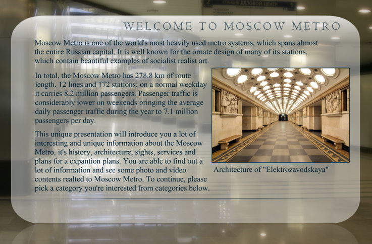 Moscow Subway Official Interactive CD (2007)