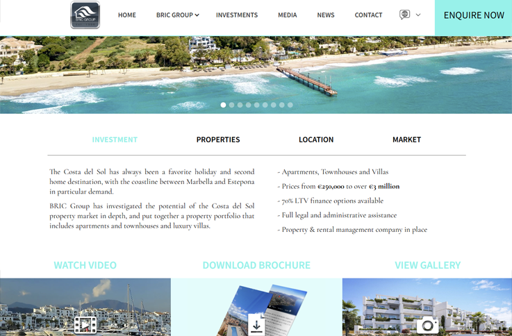 BRIC Group Corporate Website (click to open site)